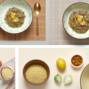 Mung Bean & Quinoa Bowls with Spicy Ginger Turmeric Broth's Image