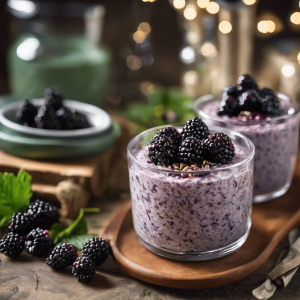 Overnight Blackberry Coconut Chia Seed Pudding's Image