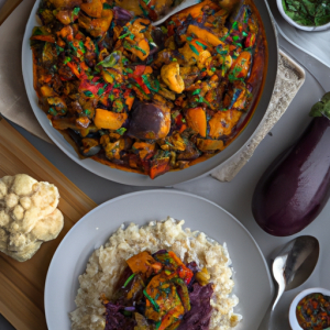 Paleo Persian Eggplant Stew over Cauliflower Rice's Image