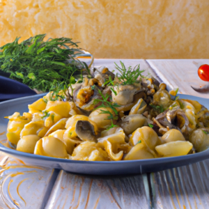 Pasta with Spicy Anchovy Sauce and Dill Bread Crumbs's Image