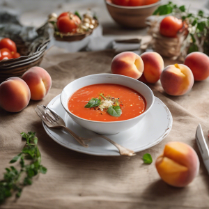 Peach and Tomato Gazpacho's Image