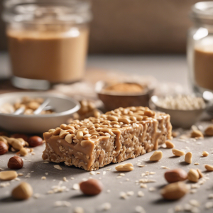 Peanut Butter and Oat No Bake Protein Bar's Image