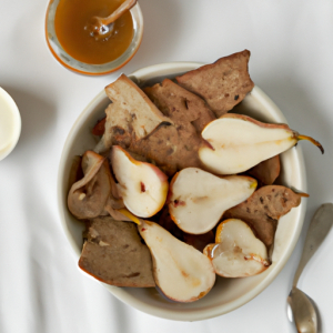 Pears and Graham Crackers with Honey-Yogurt Dip's Image