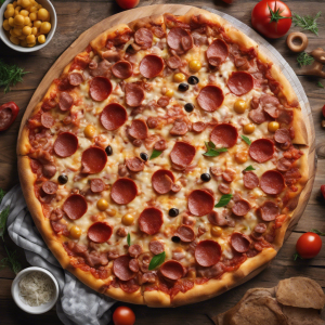 Pepperoni & Sausage Hand Tossed Crust Pizza (Small 10")'s Image