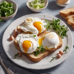 Poached Eggs on Toast's Image