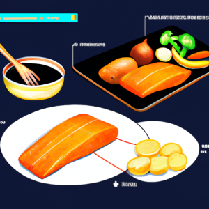 Salmon Teriyaki with Carrots and Onions's Image