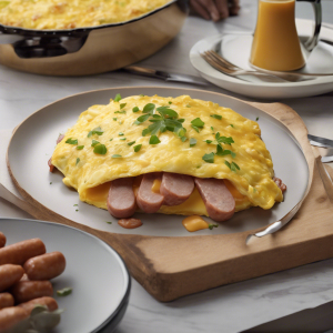 Sausage & Cheddar Omelet with Egg Lites's Image