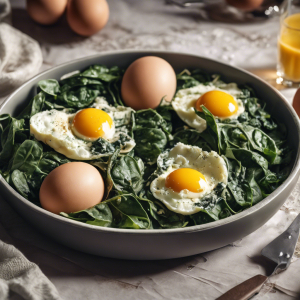 Scrambled Eggs with Spinach & Parmesan's Image