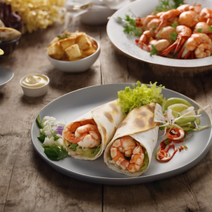 Shrimp & Crab Seafood Wrap's Image