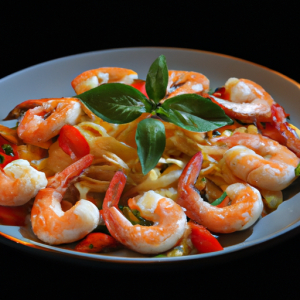 Shrimp Scampi Over Vermicelli's Image