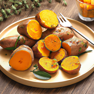 Simple Herb Tossed Sweet Potato's Image