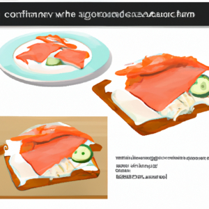 Smoked Salmon and Cottage Sandwich's Image