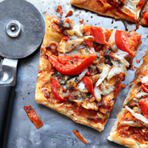 Smokey BBQ Chicken Thin Crust Flatbread Pizza's Image