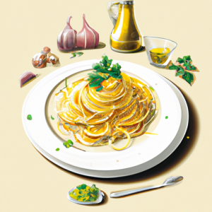 Spaghetti with Olive Oil and Garlic Sauce's Image