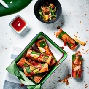 Spicy Chicken and Avocado Eggrolls's Image