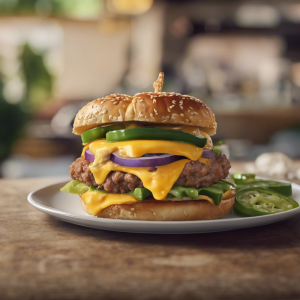 Spicy Jalapeno Pretzel Cheeseburger's Image