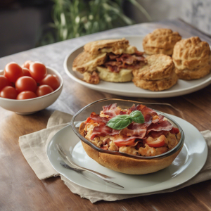 Spinach, Bacon & Tomato Biscuit Bowl's Image