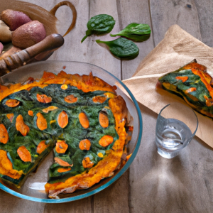 Spinach Frittata with Sweet Potato Crust's Image