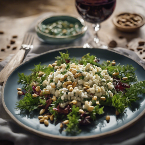 Spinach with Feta & Pine Nuts's Image