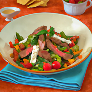 Steak Fajita Salad with Tortilla Croutons's Image