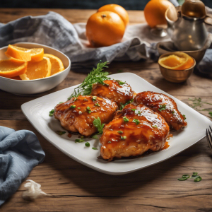 Sticky Orange-Glazed Chicken Thighs's Image