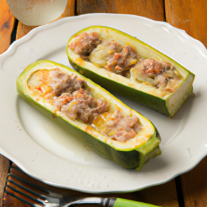 Stuffed Zucchini with Turkey Sausage Recipe's Image