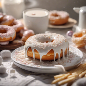 Sugared White Cake Donut's Image