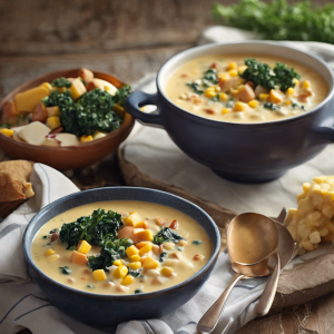 Sweet Potato, Kale, and Corn Chowder's Image