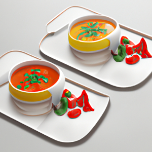 Tri-Colour Sweet Pepper Soup's Image