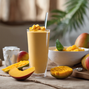 Tropical Mango Fruit & Yogurt Smoothie's Image