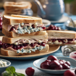 Turkey Sandwiches with Cranberry Sauce and Blue Cheese Butter's Image