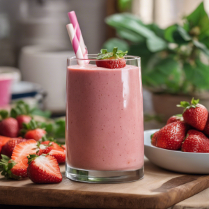 Vegan Strawberry Protein Smoothie's Image