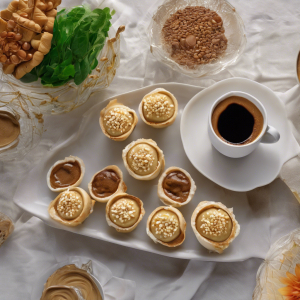 Vegan Tahini Cups with Coffee Cream Filling's Image