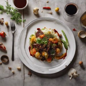 Vegetable Feast with Dark Sauce's Image