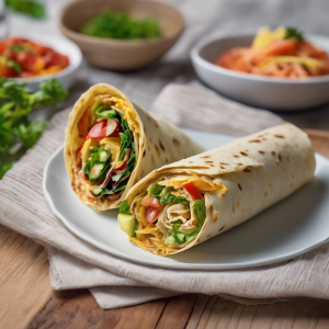 Veggie Flour Tortilla Wrap without vinegar, oil or mayonnaise's Image