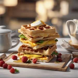 Waffle Breakfast Sandwich's Image