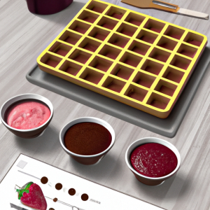 Waffles with Raspberry & Chocolate Sauce's Image