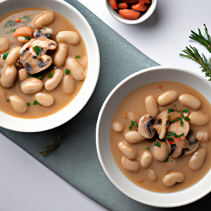 White Bean and Roasted Mushroom Soup's Image