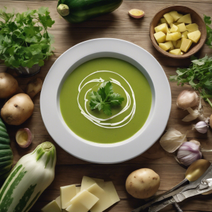 Zucchini, Potato, and Cilantro Soup's Image